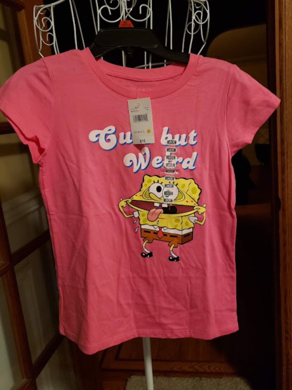 NWT Nickelodeon Spongebob Squarepants shirt sz 10 / 12